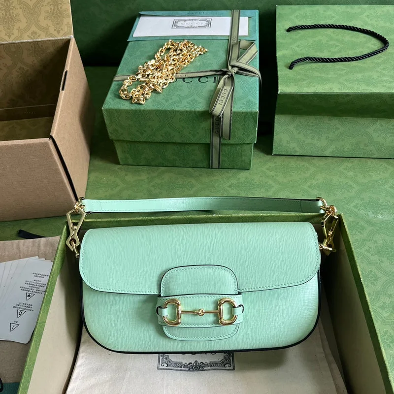 Women Gucci bags with a front - zip pocket for small itemsWF - Gucci Bags - 296