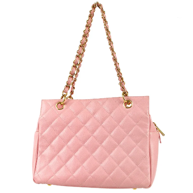 Chanel Designer Handbag with Unique DesignChanel 2003-2004 Petite Timeless Tote PTT Pink Caviar