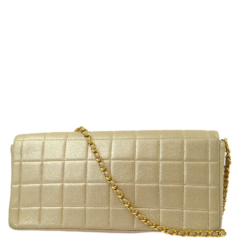 Chanel bags in luxury boutiques worldwideChanel Beige Lambskin Choco Bar East West Shoulder Bag