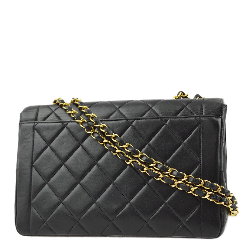 Chanel bags with the perfect balance of luxury and functionalityChanel Black Lambskin Double Chain Shoulder Bag