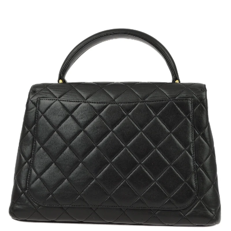 Chanel bags as wedding day accessoriesChanel Black Lambskin Kelly Handbag