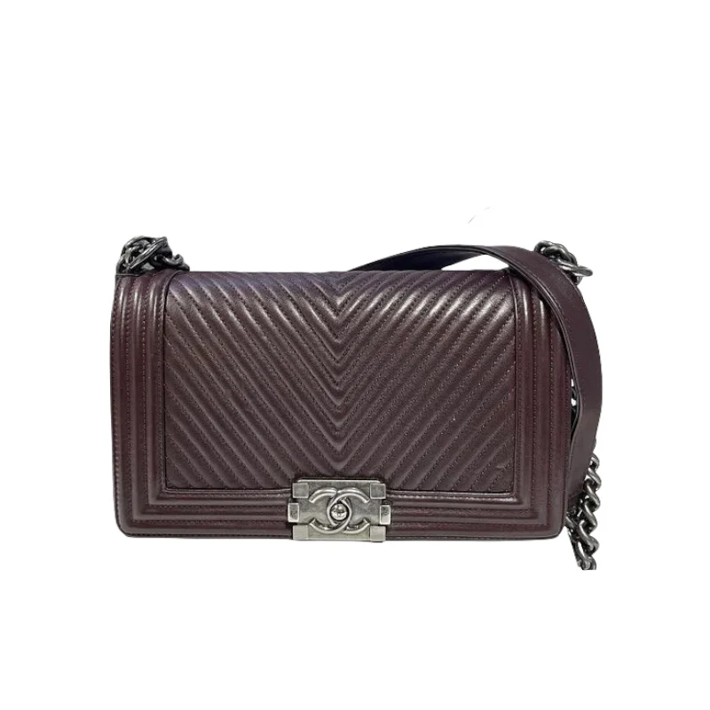 Chanel bags with exclusive seasonal releasesOld Medium Le Boy Chevron Lambskin Burgundy RHW