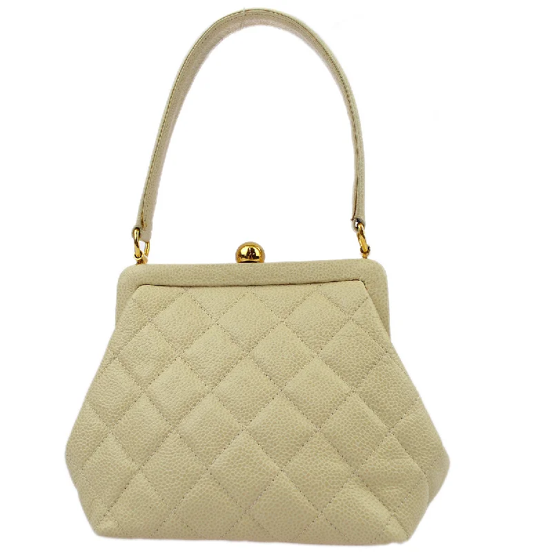 Chanel Luxury Handbag for High - End EventsChanel Beige Caviar Handbag