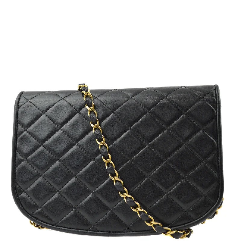 Chanel bags with the perfect balance of luxury and functionalityChanel Black Lambskin Paris Shoulder Bag