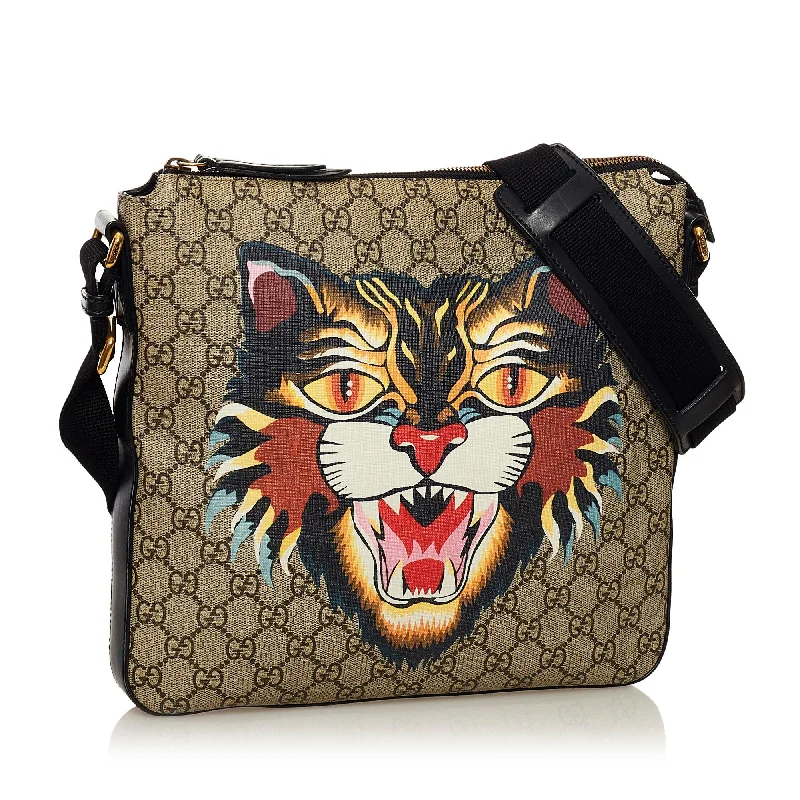 Gucci Marmont bags for women with gold - toned hardwareGucci GG Supreme Angry Cat Crossbody Bag (34262)