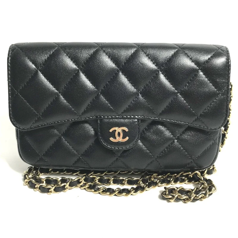 Chanel bags with exclusive seasonal releasesChanel AP2096 CC Mark Phone Case Wallet CC Crossbody bag Long Wallet Shoulder Bag Black Gold