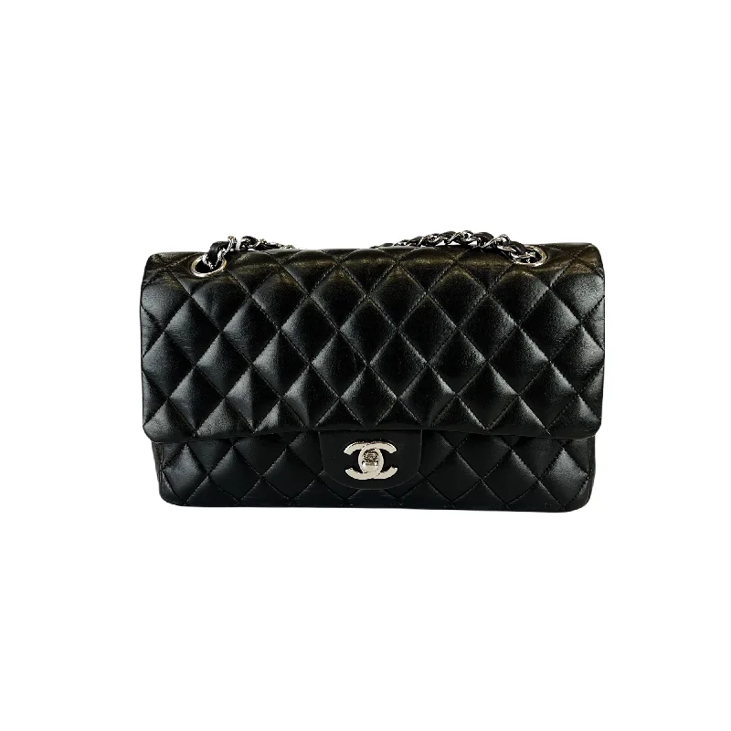 Chanel bags with modern touchesClassic Flap Medium Lambskin Black SHW