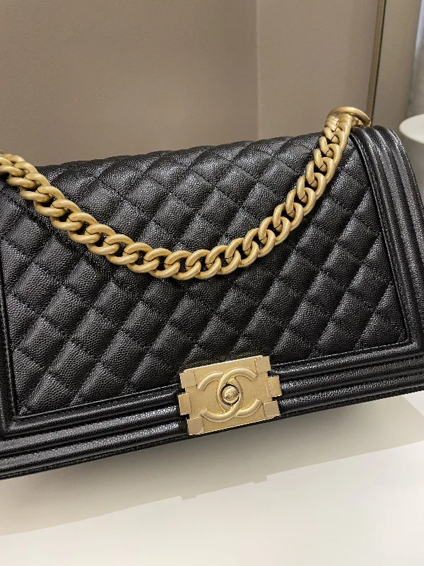 Chanel Colorful Handbag for Spring OutfitsChanel Quilted New Medium Boy Black Caviar