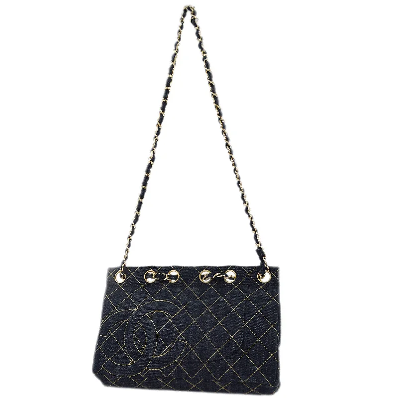 Chanel Limited Edition Handbag for CollectorsChanel Blue Denim Chain Shoulder Bag