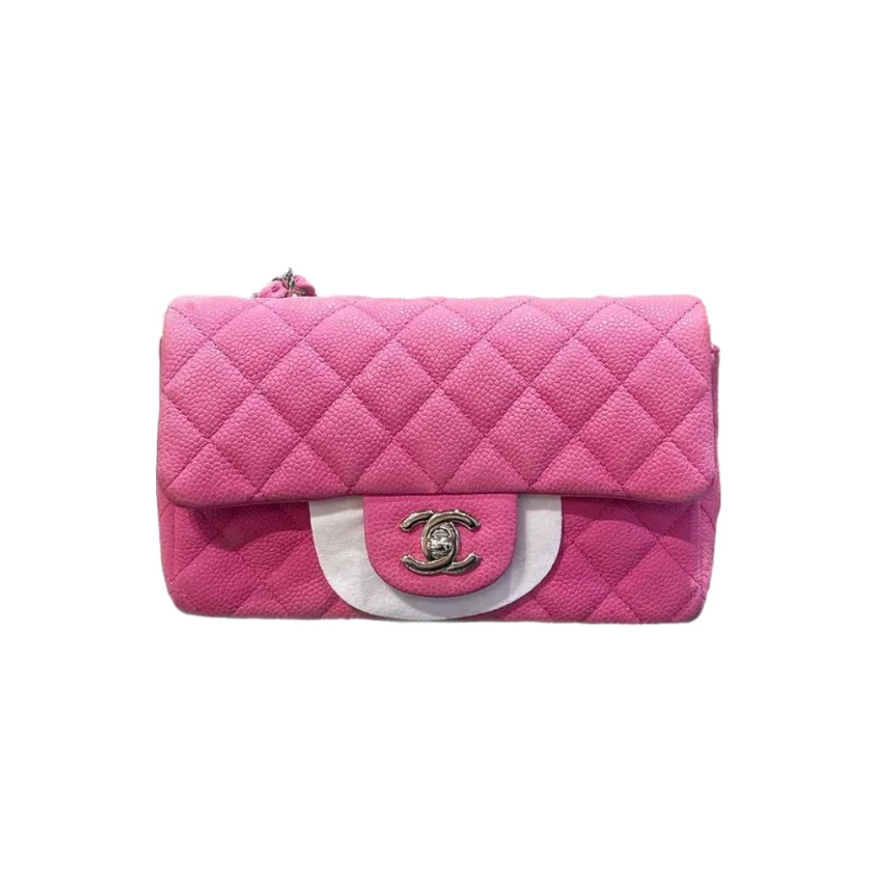 Chanel bags sale 2025Rectangle Mini Matte Caviar Pink SHW