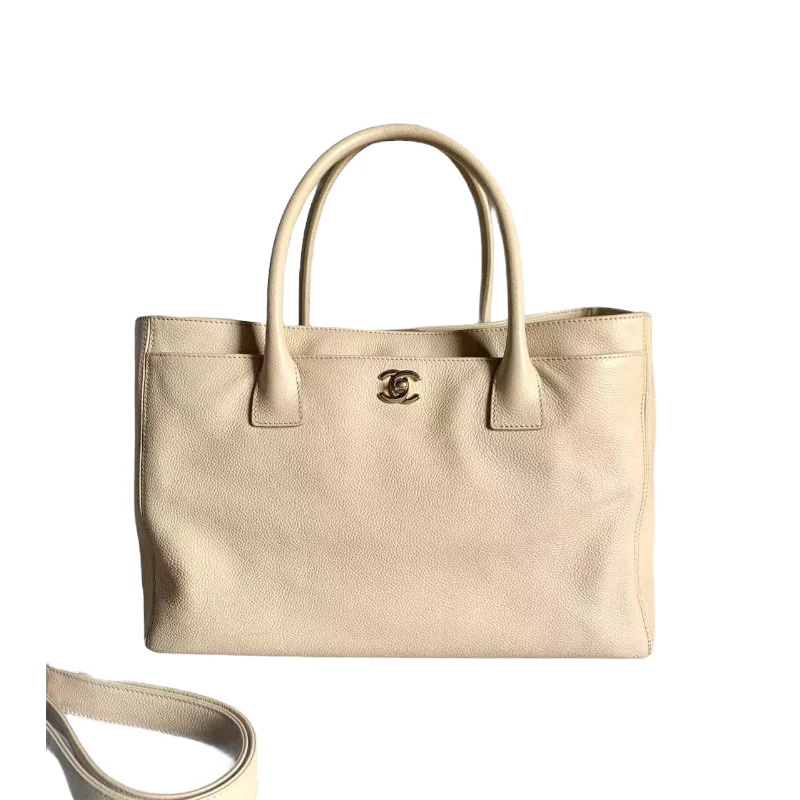 Chanel bags for the minimalist fashionExecutive Cerf Tote Caviar Beige GHW