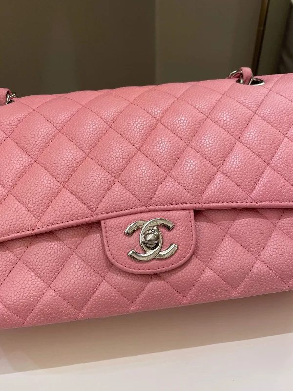 Chanel bags for women who love timeless fashionChanel Classic Medium Double Flap Sakura Pink Caviar