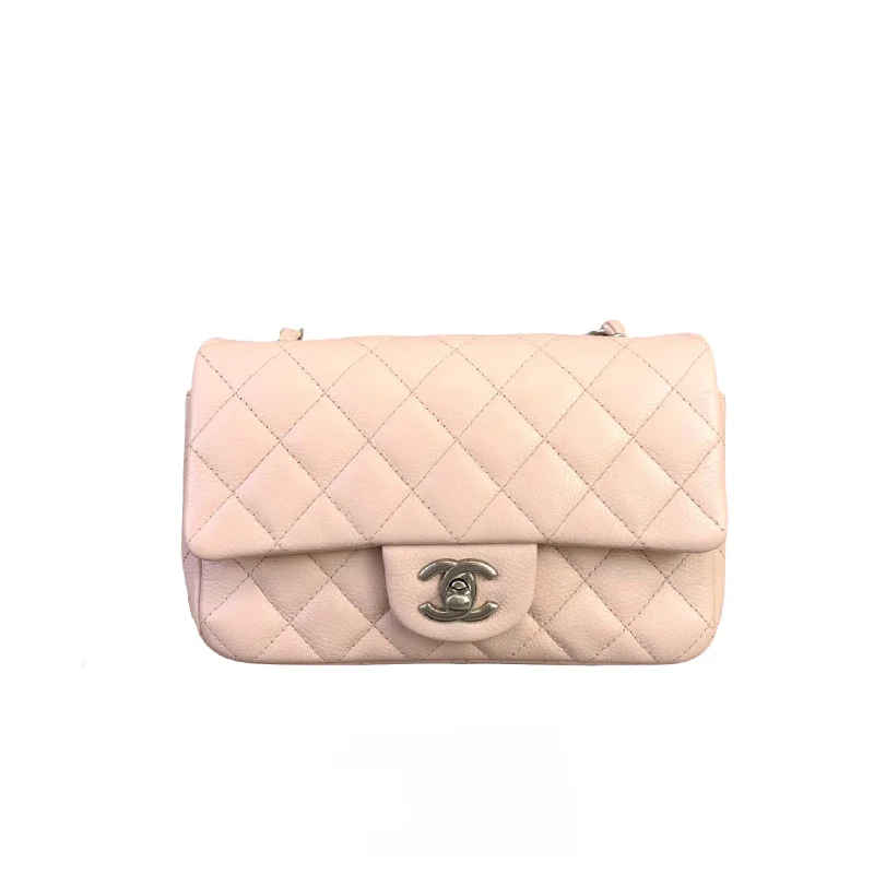 Chanel bags available in bold colors and patternsRectangle Mini Caviar Pink SHW