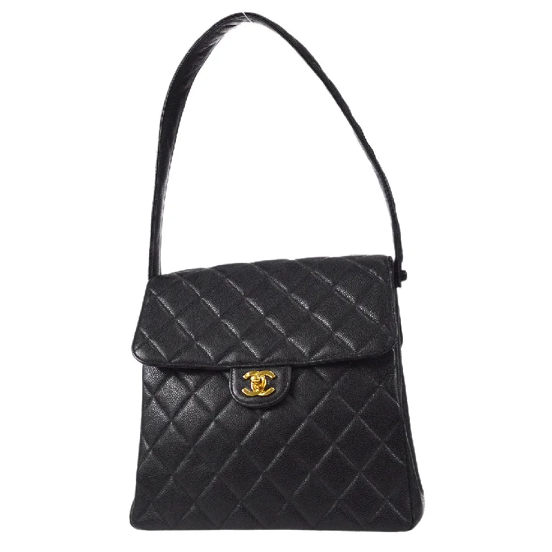 Chanel bags with modern touchesCHANEL 1996-1997 Double Side Classic Flap Shoulder Bag Medium Black Caviar