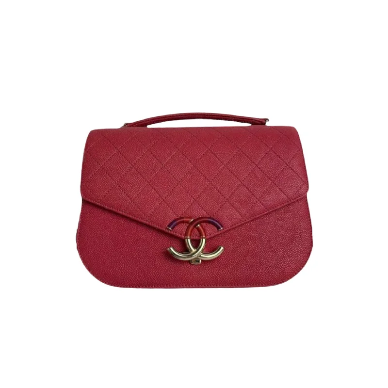 Chanel bags available in bold colors and patternsCoco Cuba CC Flap Caviar Leather Red GHW