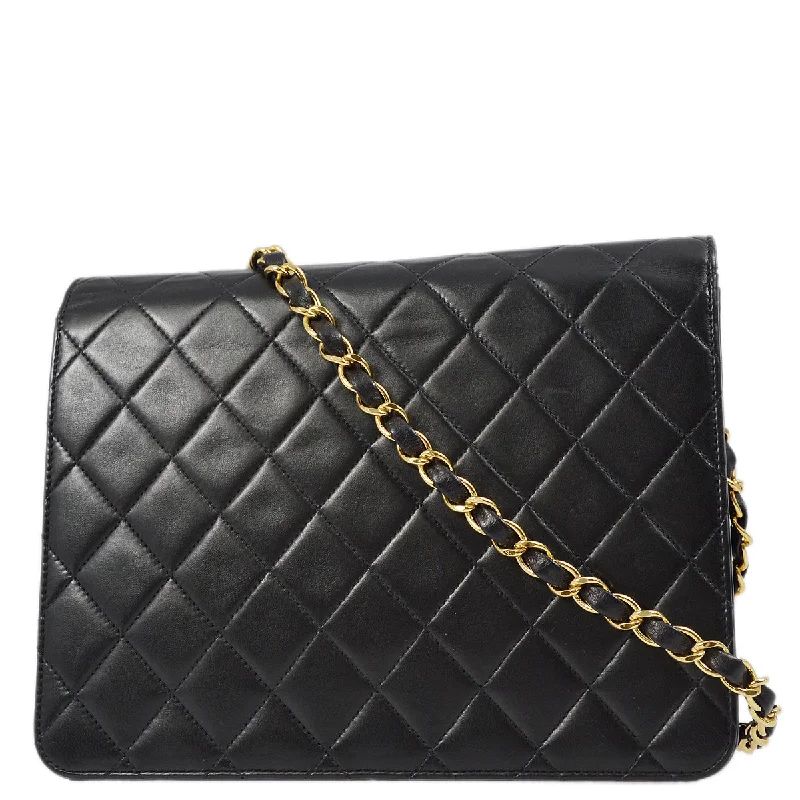 Chanel bags for women who appreciate fine craftsmanshipChanel Black Lambskin Turnlock Small Half Flap Shoulder Bag