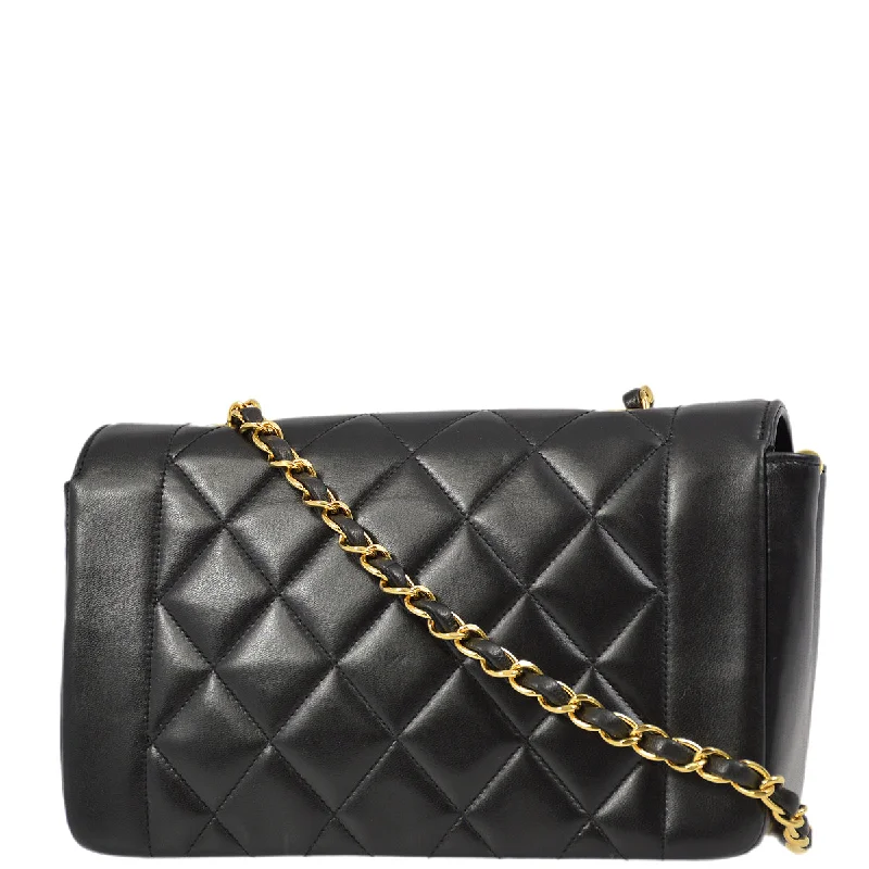 Chanel bags for women with a taste for high fashionChanel Black Lambskin Small Diana Shoulder Bag