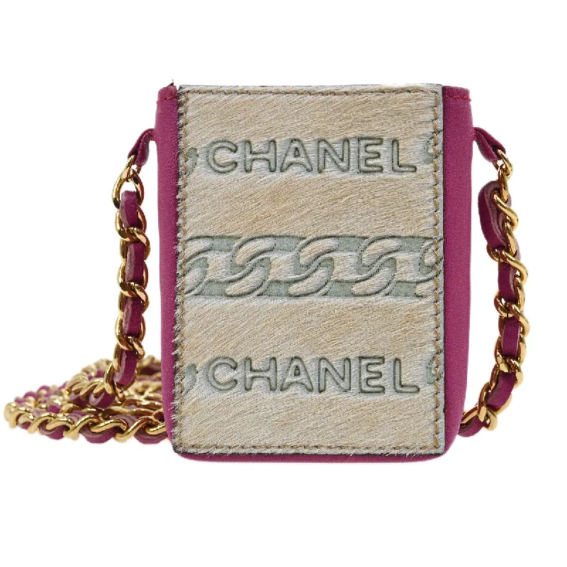 Chanel Vintage Inspired Handbag for Retro LoversCHANEL 2001 Shoulder Bag Mini Pink Pony Fur