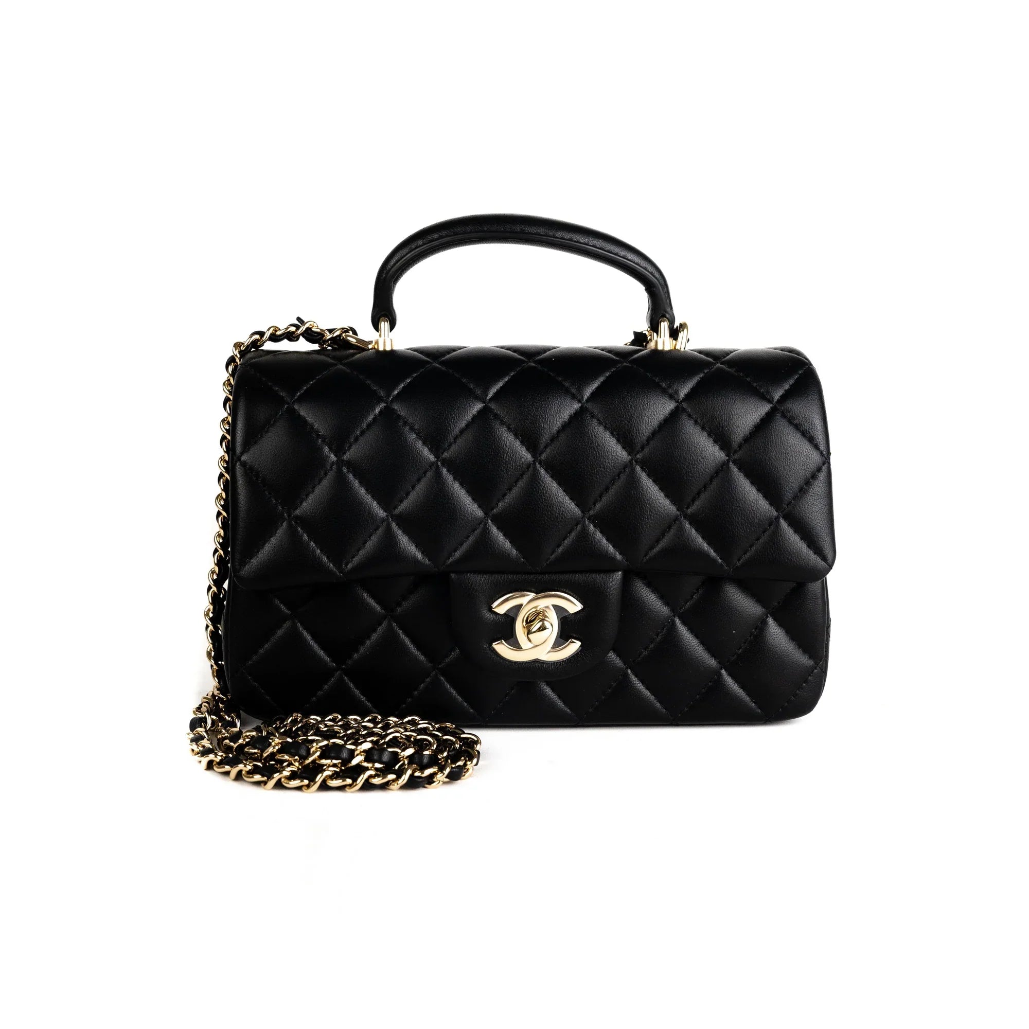 Chanel bags with classic and elegant designsCHANEL Mini with Top Handle Black