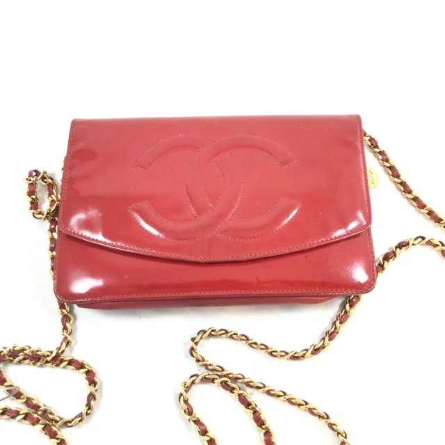 Chanel bags with exclusive seasonal designs and materialsChanel Patent Leather Wallet on a Chain