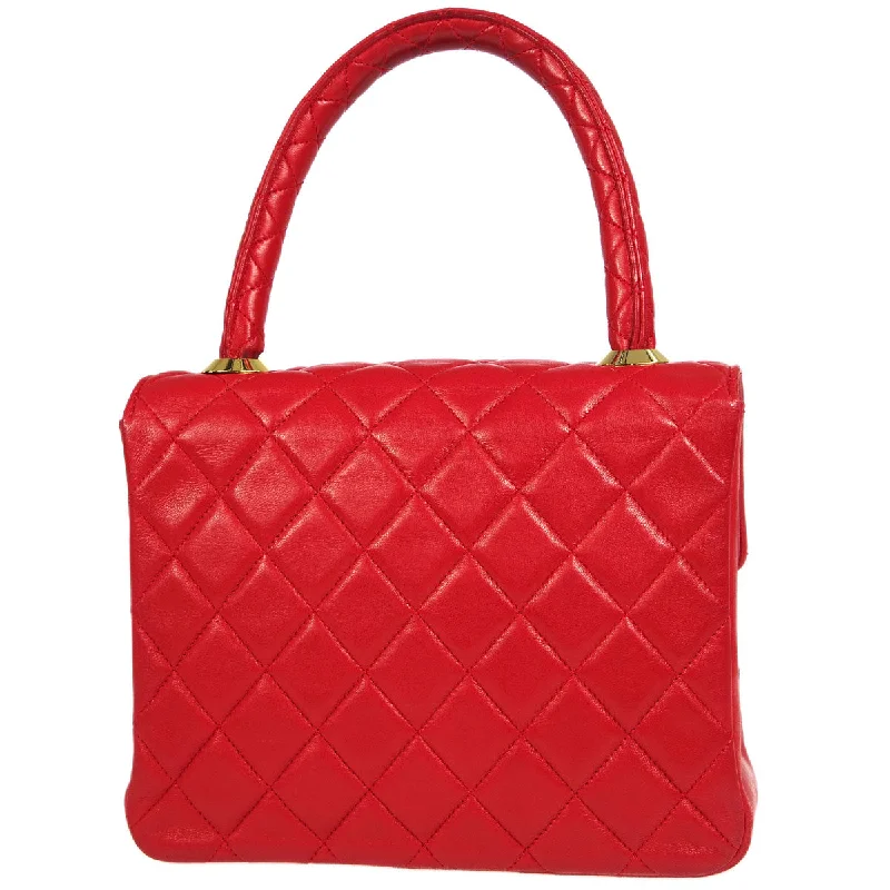 Chanel All - Match Handbag for Versatile StylingChanel 1991-1994  * Handbag Red Lambskin