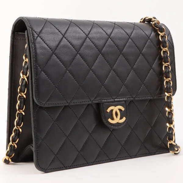 Chanel Limited Edition Handbag for CollectorsChanel Around 1998 Made Cc Mark Plate Chain Bag Black