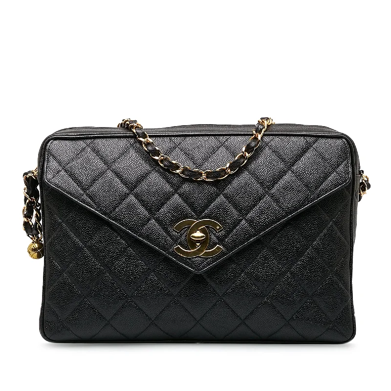 Chanel bags available in bold colors and patternsChanel CC Chain Shoulder Bag Black Caviar Gold