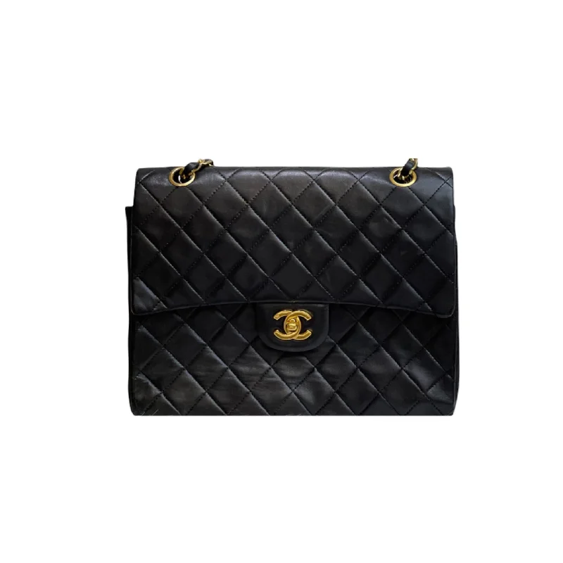 Chanel classicVintage Double Flap Lambskin Black GHW