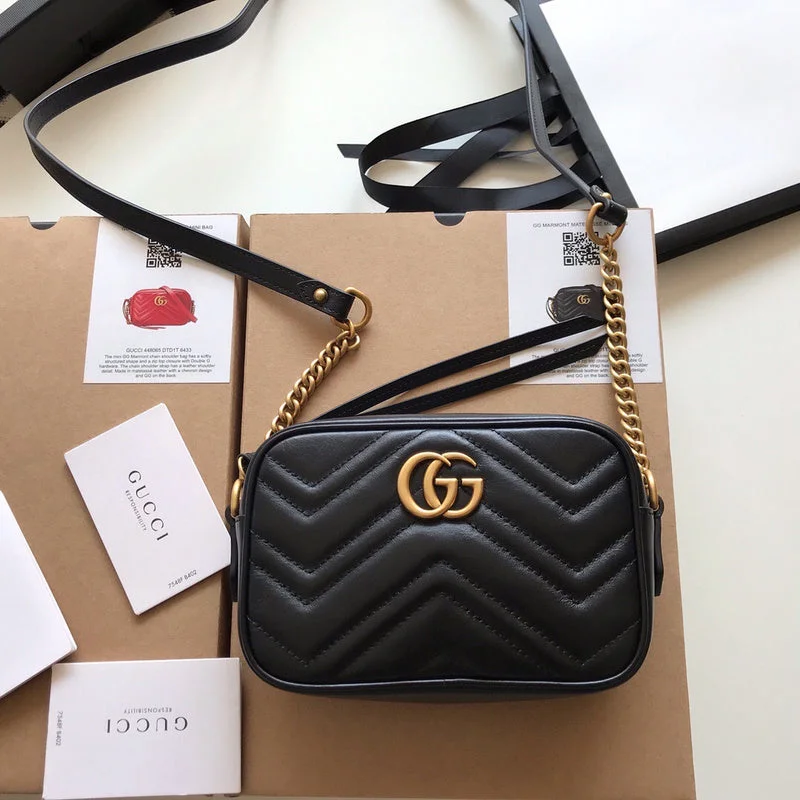 Women Gucci Sylvie bags with a monogram - embossed leatherWF - Gucci Bags - 3008