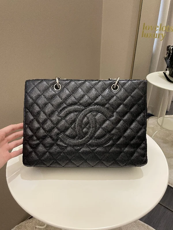 Chanel Small Crossbody Bag for TravelChanel Classic Quilted GST Black Caviar