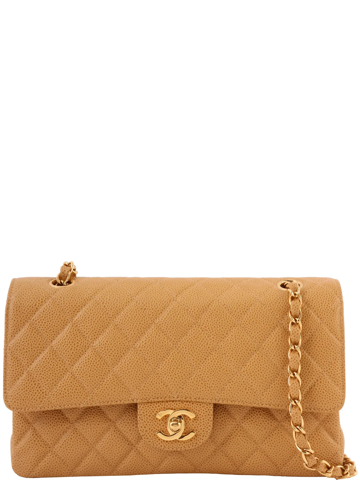 Chanel bags that pair perfectly with any outfitCHANEL Around 2010 Made Classic Flap Chain Bag 23Cm Beige